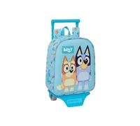 Safta Bluey Mini Wheeled Backpack Blue