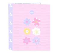 SAFTA Bouquet - Folio Folder 4 Rings, Ideal for Children of Different Ages, Comfortable and Versatile, Quality and Resistance, 27 x 6 x 33 cm
