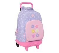 SAFTA Bouquet - Large Backpack with Wheels, Compact, Removable, Ideal for Children of Different Ages, Comfortable and Versatile, Quality and Resistance, 33 x 22 x 45 cm