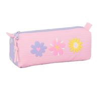 SAFTA Bouquet - Pencil Case with Zip and Compartment, Children's Pencil Case, Ideal for School Children, Comfortable and Versatile, Quality and Resistance, 21 x 7 x 8 cm