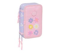 SAFTA BOUQUET - School Pencil Case with 37 Tools Included, Children's Pencil Case, Child, Ideal for Children from 5 to 14 Years, Comfortable and Versatile, Quality and Resistance, 12.5 x 5.5 x 19.5 cm