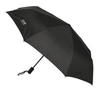 Safta Business Black - Automatic Folding Umbrella, 8 Panels, Metal Ribs, Comfortable and Versatile, Quality and Strength, 33-62 cm, Polyester Material, Black, Black/White, Estándar, Casual