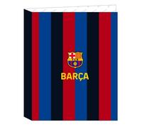 Safta Carpeta con Folios 4 Anillas de F.C. Barcelona 1ª Equipación 22/23, 265x330 mm, Unisex Kids’ Folder with Folio 4 Rings of F.C. Barcelona Home Kit 22/23, 265x330 mm, Azul marino y granate,