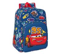 safta Cars Racing Children's School Backpack, Ideal for Children of Different Ages, Comfortable and Versatile, Quality and Durability, 27 x 10 x 33 cm, Navy Blue, M, Casual, Blue Navy, M, Casual