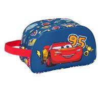 Safta Cars Racing Kids Medium Wash Bag with Handle, Kids Bag, Adaptable to Cart, Easy to Clean, Comfortable and Versatile Quality and Durability, 26 x 12 x 15 cm, Navy Blue, Medium, Blue Navy, M,