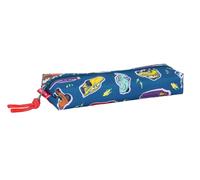 safta CARS RACING Kids Pencil Case Rectangular Pencil Case Ideal for School Age Kids, Comfortable and Versatile, Quality and Strength, 22 x 7 x 40 cm, Navy Blue, M, Casual, Navy blue, M, Casual