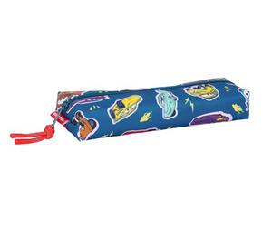 safta CARS RACING Kids Pencil Case Rectangular Pencil Case Ideal for School Age Kids, Comfortable and Versatile, Quality and Strength, 22 x 7 x 40 cm, Navy Blue, M, Casual, Navy blue, M, Casual