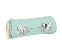 Safta CATS & DOGS - Round School Pencil Case, Children's Pencil Case, Ideal for Children from 5 to 14 Years, Comfortable and Versatile, Quality and Resistance, 20 x 7 cm, baby blue, M, Casual