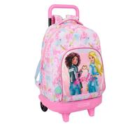 Safta Compact Barbie Painterly Wheeled Backpack