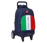 Safta Compact Evolutive Benetton Flag Wheeled Backpack