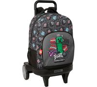 Safta Compact Evolutive Extraible Minecraft Graffiti 33l Wheeled Backpack