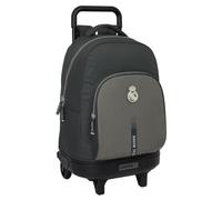 Safta Real Madrid 3rd Equipment 24/25 - Large Backpack with Wheels, Compact, Removable, Ideal for Children of Different Ages, Comfortable and Versatile, Quality and Resistance, 33 x 22 x 45 cm, grey,