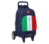 Safta Compact Evolutive Benetton Flag Wheeled Backpack