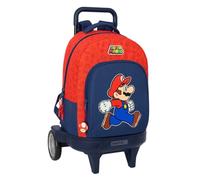 Safta Compact With Remove Evolutive Trolley Super Mario Trick Backpack One Size