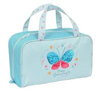 Safta -Cosmetic Bag Rectangular Blackfit8 Butterfly 31X14X19Cm, Multicolor (842243720)