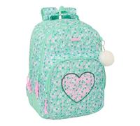 Safta CUORE - Children's School Backpack, Ideal for Children of Different Ages, Comfortable and Versatile, Quality and Resistance, 32 x 15 x 42 cm, Mint, M, Casual