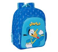 Safta Donald Children's - Animated Children's School Backpack, Children's Backpack, Adaptable to Trolley, Ideal for School Children, Versatile, Quality and Resistance, 26 x 11 x 34 cm, Blue, blue,