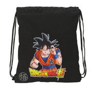 Safta Dragon Ball Combat - Large Flat Bag Backpack, Ideal for Children of Different Ages, Comfortable and Versatile, Quality and Resistance, 35 x 40 cm, Black/White, M, Casual