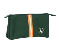Safta EL GANSO BASICS - Triple Pencil Case, Children's Pencil Case, Ideal for School Age Children, Comfortable and Versatile, Quality and Resistance, 22 x 3 x 12 cm, green, M, Casual