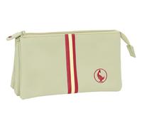 Safta EL GANSO BASICS - Triple Pencil Case, Children's Pencil Case, Ideal for School Age Children, Comfortable and Versatile, Quality and Resistance, 22 x 3 x 12 cm, beige, M, Casual