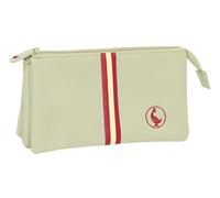 Safta EL GANSO BASICS - Triple Pencil Case, Children's Pencil Case, Ideal for School Age Children, Comfortable and Versatile, Quality and Resistance, 22 x 3 x 12 cm, beige, M, Casual