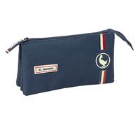 Safta EL Goose Eclipse - Triple Pencil Case, Children's Pencil Case, Ideal for School Age Children, Comfortable and Versatile, Quality and Resistance, 22 x 3 x 12 cm, Navy, Mediano, Casual