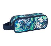 Safta EL NIÑO KOOK - Double Child's Pencil Case, Children's Pencil Case, Ideal for School Age Children, Comfortable and Versatile, Quality and Resistance, 21 x 6 x 8 cm, navy, M, Casual