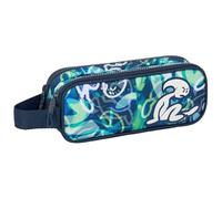 Safta EL NIÑO KOOK - Double Child's Pencil Case, Children's Pencil Case, Ideal for School Age Children, Comfortable and Versatile, Quality and Resistance, 21 x 6 x 8 cm, navy, M, Casual