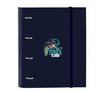 Safta EL NIÑO KOOK - Folder 4 Rings of 35 cm with 100 A4 Sheets, Ideal for Children of Different Ages, Comfortable and Versatile, Quality and Resistance, 27 x 3.5 x 32 cm, navy, M, Casual