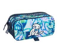 Safta EL NIÑO Kook - Triple Big Pencil Case, Children's Pencil Case, Ideal for School Age Children, Comfortable and Versatile, Quality and Resistance, 21.5 x 8 x 10 cm, Navy, M, Casual