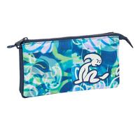 Safta EL NIÑO KOOK - Triple Pencil Case, Children's Pencil Case, Ideal for School Age Children, Comfortable and Versatile, Quality and Resistance, 22 x 3 x 12 cm, navy, M, Casual