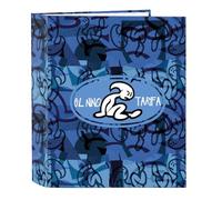 Safta EL NIÑO ROLLER - Folio Folder 4 Rings, Ideal for Children of Different Ages, Comfortable and Versatile, Quality and Resistance, 27 x 6 x 33 cm, Blue/Black, M, Casual
