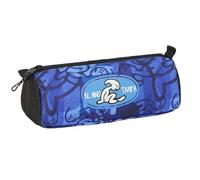 Safta EL NIÑO Roller - Pencil Case with Zip and Compartment, Children's Pencil Case, Ideal for School Age Children, Comfortable and Versatile, Quality and Resistance, 21 x 7 x 8 cm, Blue/Black, M,