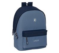 Safta EL PULPO - Laptop Backpack 15.6 Inch and USB, Ideal for Young People of Different Ages, Recycled Fabric, Comfortable and Versatile, Quality and Resistance, 31 x 18 x 44 cm, Blue/Navy Blue, M