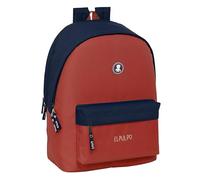Safta EL PULPO - Laptop Backpack 15.6 Inch and USB, Ideal for Young People of Different Ages, Recycled Fabric, Comfortable and Versatile, Quality and Resistance, 31 x 18 x 44 cm, Boiler Red/Navy Blue