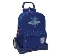 Safta HARRY POTTER CAPTAIN - Backpack, Ergonomic Backpack, with Evolution Trolley, Ideal for Children of Different Ages, Comfortable and Versatile, Quality and Resistance, 32 x 14 x 43 cm, navy, M,