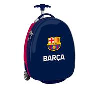Safta F.C. Barcelona 1st Team 25/26 - Cabin Trolley 16 Inches, Suitcase with Wheels, Security Lock, Lightweight Suitcase, 28 x 23 x 43 cm