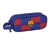 Safta F.C. BARCELONA 1st Team 25/26 - Children's Double Pencil Case, Children's Pencil Case, Ideal for School Children, Comfortable and Versatile, Quality and Resistance, 21 x 6 x 8 cm, Blue/maroon