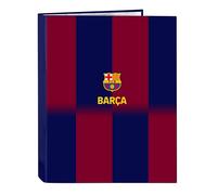 Safta F.C. Barcelona 1st Team 25/26 - Folder with 4 Rings, Ideal for Children of Different Ages, Comfortable and Versatile, Quality and Resistance, 26.5 x 33 cm, Blue/maroon, M, Casual
