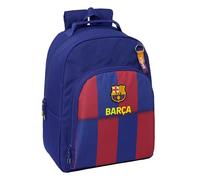 Safta F.C. Barcelona 1st Team 25/26 - School Backpack Adaptable to Car, Backpack, Ideal for Children of Different Ages, Comfortable and Versatile, Quality and Resistance, 32 x 15 x 42 cm, Blue