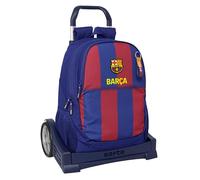 Safta F.C. Barcelona 1st Team 25/26 School Backpack, Ergonomic Back, with Evolution Trolley, Ideal for Children of Different Ages, Comfortable and Versatile, Quality and Resistance, 32 x 16 x 44 cm
