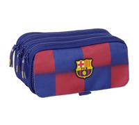 Safta F.C. Barcelona 1st Team 25/26 - Triple Big Pencil Case, Children's Pencil Case, Ideal for School Age Children, Comfortable and Versatile, Quality and Resistance, 21.5 x 8 x 10 cm