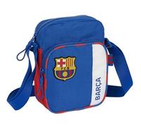 Safta F.C. Barcelona 2nd Team - Shoulder Bag with External Pocket, Pencil Case, Shoulder Strap, Comfortable and Versatile, Quality and Resistance, 16 x 6 x 22 cm, Blue and Garnet, Blue/maroon,