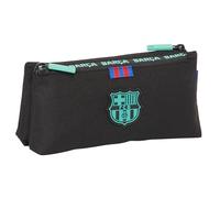 F.C. Barcelona 3rd Equipment - Children's School Bag, with Simple Zip, Ideal for Children of Different Ages, Comfortable and Versatile, Quality and Resistance, 22 x 8 x 10 cm, Black, Black/White,