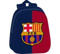 Safta School Backpack F.C. BARCELONA 3D - Trolley adaptable, 27x10x33 cm, Blue/Maroon