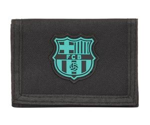 Safta F.C. Barcelona 3rd Team - Wallet with Headboard, Wallet Wallet, Purse, Comfortable and Versatile, Quality and Resistance, 12.5 x 9.5 cm, Black, Black/White, Estándar, Casual