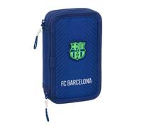 Safta F.C. BARCELONA NAVY BLUE - Children's School Pencil Case, Pencil Case with Colours, with 29 Tools Included, Ideal for Children from 5 to 14 Years, Comfortable and Versatile, Quality and