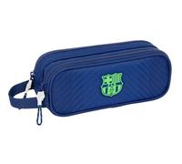 Safta F.C. BARCELONA NAVY BLUE - Double Child's Pencil Case, Children's Pencil Case, Ideal for School Age Children, Comfortable and Versatile, Quality and Resistance, 21 x 6 x 8 cm, navy, M, Casual