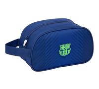Safta F.C. BARCELONA NAVY BLUE - Medium Children's School Toiletry Bag with Handle, Children's Toiletry Bag, Adaptable to Cart, Easy Cleaning, Comfortable and Versatile, Quality and Resistance, 26 x