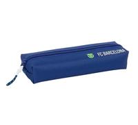 Safta F.C. BARCELONA NAVY BLUE - Rectangular Children's Pencil Case, Children's Pencil Case, Ideal for School Age Children, Comfortable and Versatile, Quality and Resistance, 22 x 7 x 40 cm, navy, M,